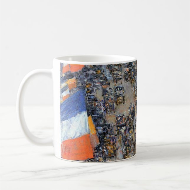 Taza De Café 14 de julio, calle Daunou por Childe Hassam (Izquierda)