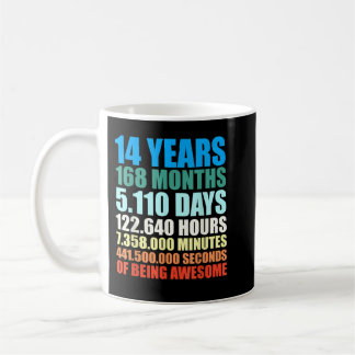 Taza De Café 14th Birthday Gift Boys 14s Years Beings Awesome
