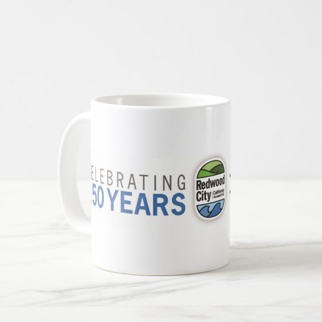 Taza De Café 150o aniversario de Redwood City (Anverso izquierdo)