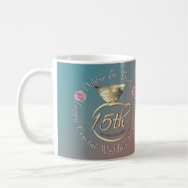 Taza De Café 15° aniversario de Crystal Boda