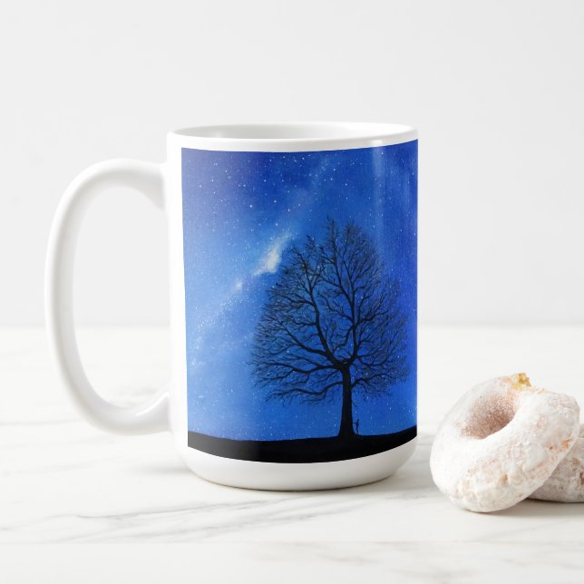 Taza De Café 15 oz Mug - "El cielo decreta" (Con donut)