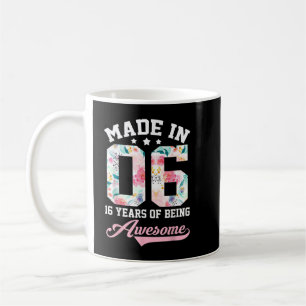Taza De Café 16.º regalo de Chica por cumpleaños para Chicas ad