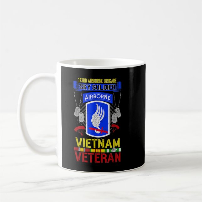 Taza De Café 173.ª Brigada Aérea Vietnam Veteran Shirt Sky S (Izquierda)