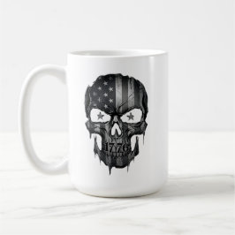 Taza De Café 1776 American Flag Patriot Skull USA 250th