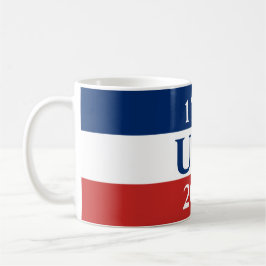 Taza De Café 1776 USA 2026 Red White and Blue Patriotic