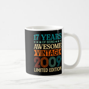 Taza De Café 17 Cumpleaños 17 Años De Ser Impresionante Vintage
