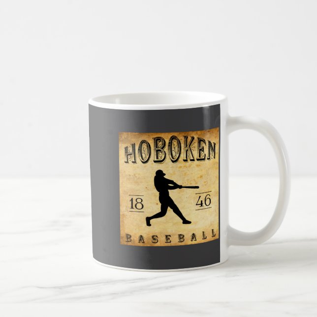 Taza De Café 1846 Hoboken New Jersey Baseball  (Derecha)