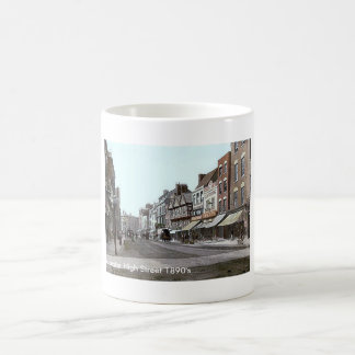 Taza De Café 1890's de Inglaterra Gloucester del vintage