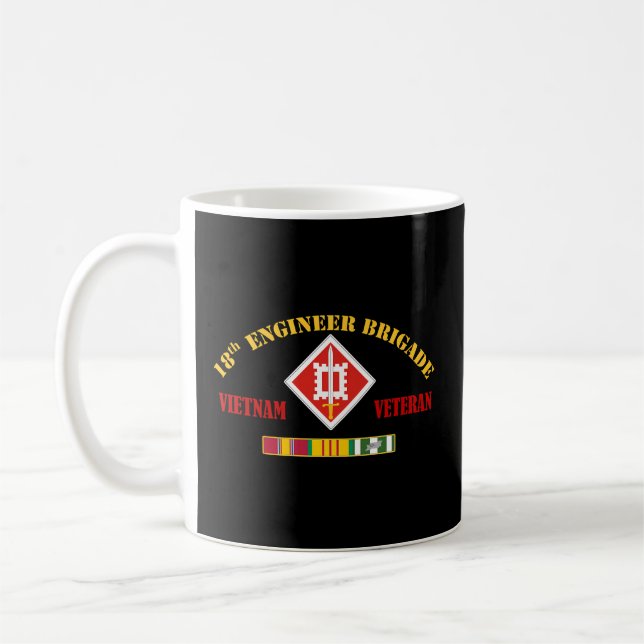 Taza De Café 18.ª Brigada De Ingenieros Veteranos De Vietnam (Izquierda)