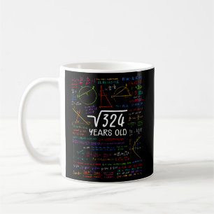 Taza De Café 18.ª Raíz Cuadrada 324 18 Años