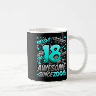 Taza De Café 18 años para chicos Cumpleaños de 18 años Chico de