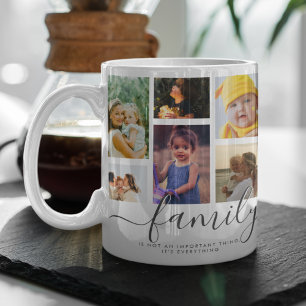 Taza De Café 18 Colaje de Fotos Amor Familiar Lindo Recuerdo
