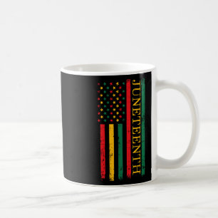 Taza De Café 18 de junio Bandera afroamericana Libertad 1865 Mu