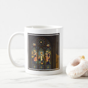 Taza De Café 1923 Poster De Una Iglesia Con Ventanilla De Vidri