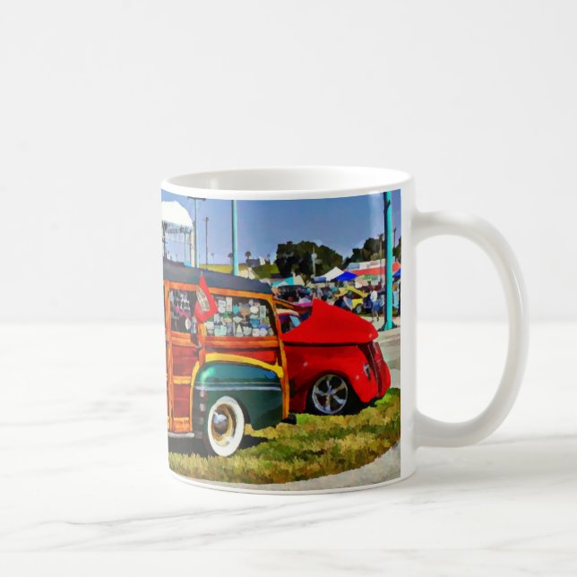 Taza De Café 1948 Mercury Woodie Hotrod Personalizado Car Mug (Derecha)