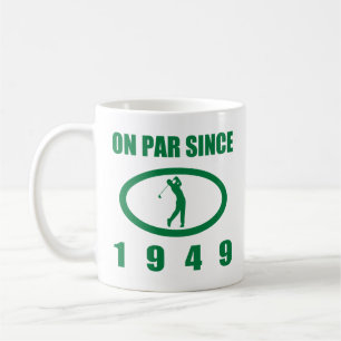 Taza De Café 1949 70º Cumpleaños Para Los Golfistas