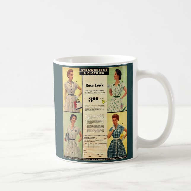 Taza De Café 1953 Venta de ropa Strawbridge & Clothier (Derecha)