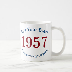 Taza De Café 1957 ♥ ¡El Mejor Año de la Historia! Regalo de Taz