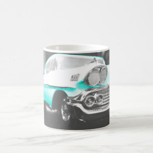 Taza De Café 1958 chevy impala azul brillante auto clásico