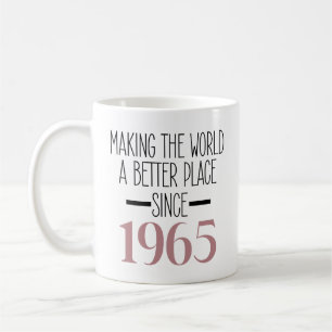 Taza De Café 1965 Cumpleaños 60 Años Regalos Mujeres Café