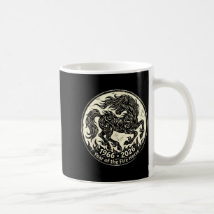 Taza De Café 1966 2026 año del caballo de fuego zodíaco chino