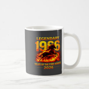 Taza De Café 1966 Año Del Caballo De Fuego Cumpleaños 60 Chino