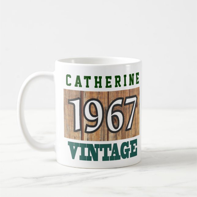 Taza De Café 1967 Año de nacimiento - Celebración de cumpleaños (Izquierda)