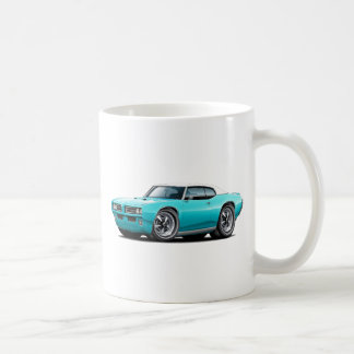 Taza De Café 1968-69 coche superior Turquesa-Blanco de GTO
