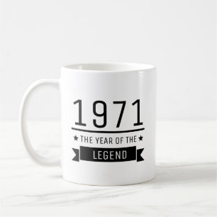 Taza De Café 1971 Año de la Leyenda, Regalos de 50 Cumpleaños,