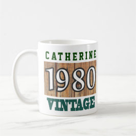 Taza De Café 1980 Año de nacimiento - Celebración de cumpleaños