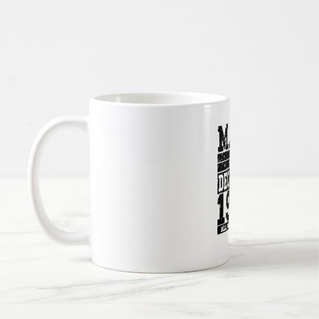 Taza De Café 1980 Birthday December Vintage Saying (Izquierda)