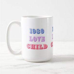 Taza De Café 1980 Niño Amor