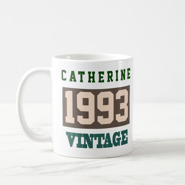 Taza De Café 1993 Año de nacimiento - Celebración de cumpleaños (Izquierda)