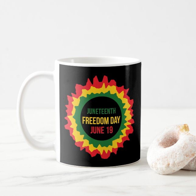 Taza De Café 19 de junio Liberación de la Libertad (Con donut)