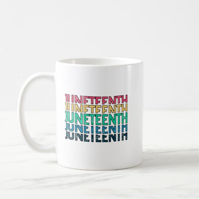 Taza De Café 19 de junio, Libertad para los afroamericanos. (Izquierda)