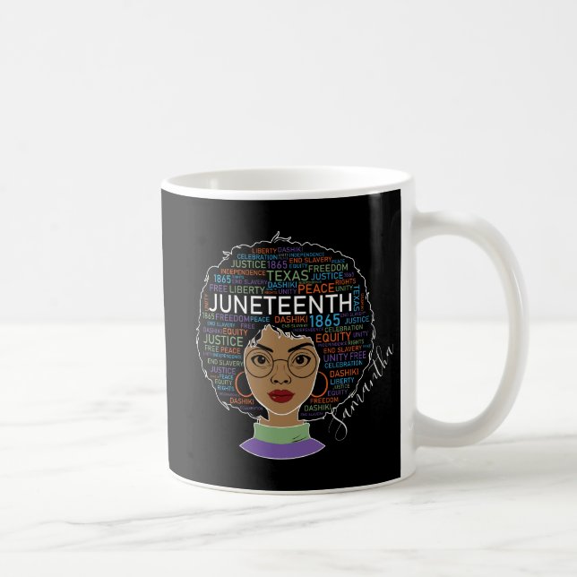 Taza De Café 19 de junio | Mujer negra | Derechos de los negros (Derecha)
