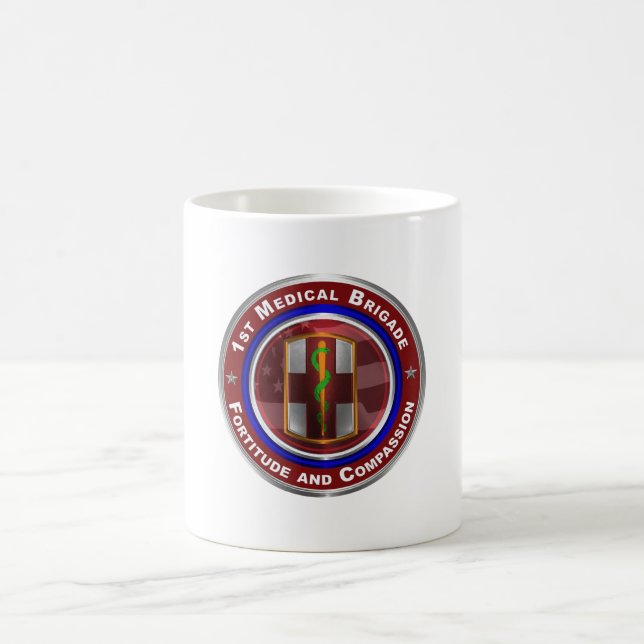 Taza De Café 1.ª brigada médica Keepsake Mug (Centro)