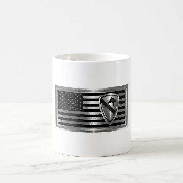 Taza De Café 1.ª División de Caballería Bandera Personalizada (Centro)