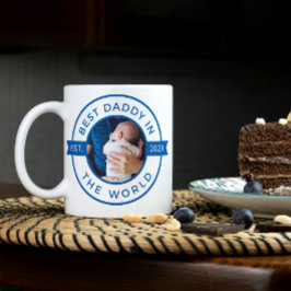 Taza De Café 1.ᵉʳ mejor papi del Día del Padre en el Año Azul m