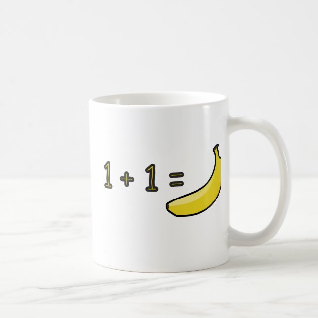 Taza De Café 1 + 1 = plátano (Derecha)