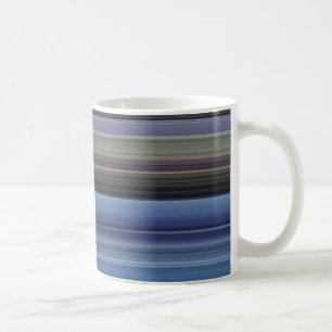 Taza De Café #1 abstracto: Azul y gris