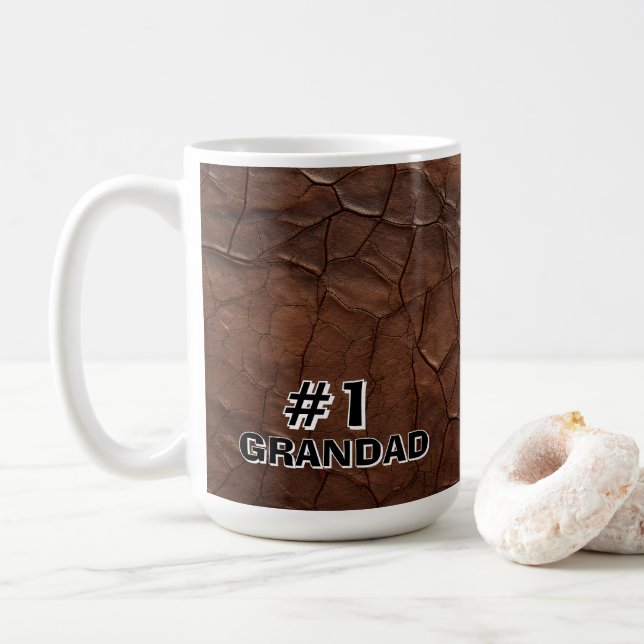 Taza De Café #1 Abuelo de Cuero (Con donut)