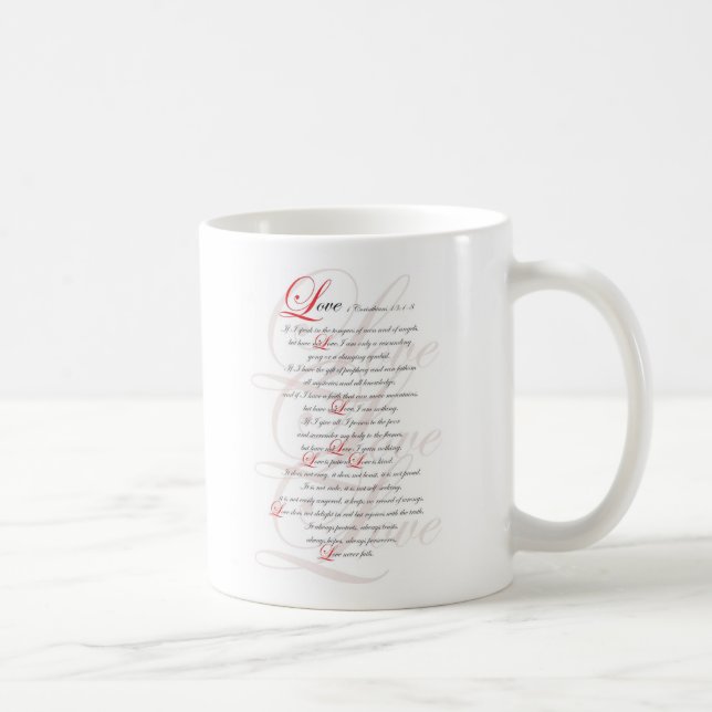 Taza De Café 1 Corinthians 13 (Derecha)