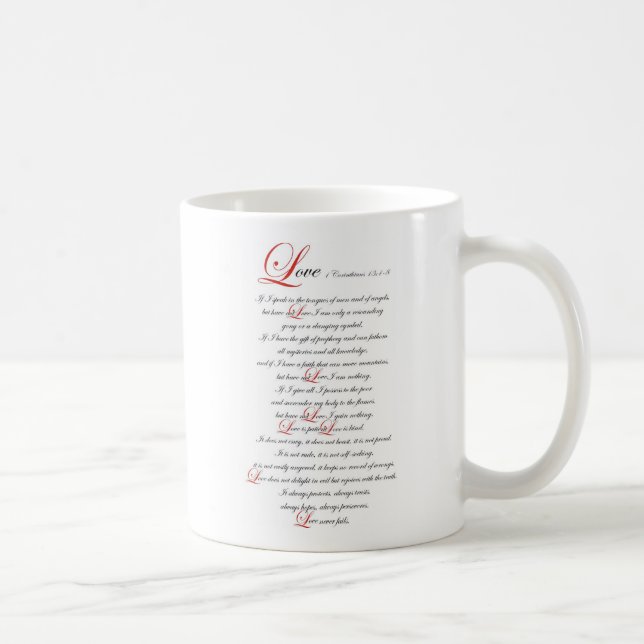Taza De Café 1 Corinthians 13 (Derecha)