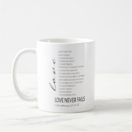 Taza De Café 1 Corintios 13 El amor es la Biblia Verse