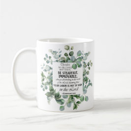 Taza De Café 1 Corintios 15:58 Inspirador Verso Eucalipto