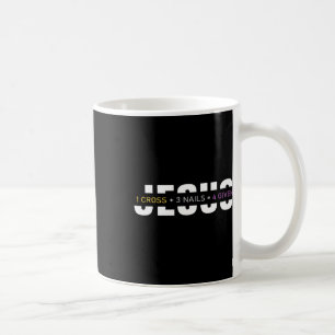 Taza De Café 1 Cruzar 3 uñas 4 Dado el Día de Pascua Jesús Cris