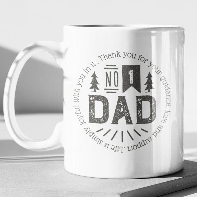 Taza De Café #1 Día del Padre Vintage (Subido por el creador)