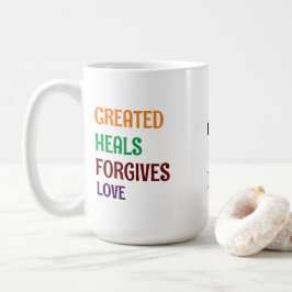 Taza De Café " 1 DIOS 1 REY DIOS ME DISEÑÓ" Latte Mug