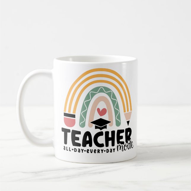 Taza De Café 1- Gracioso regalo docente en modo docente para pr (Izquierda)